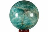 Chatoyant, Polished Amazonite Sphere - Madagascar #183277-1
